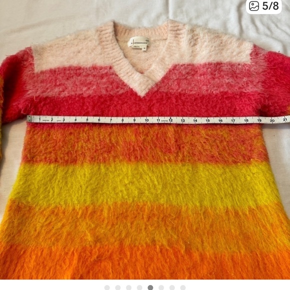 Anthropologie Simone Striped Rainbow Sweater - Picture 3 of 4